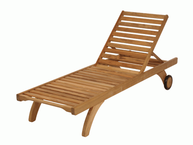 CAPRI TEAK LOUNGER - STANDARD