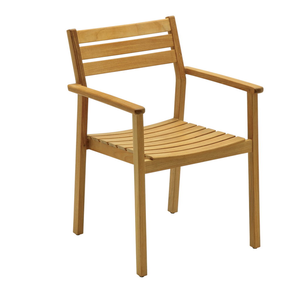 Rye Stacking Teak Arm Chair